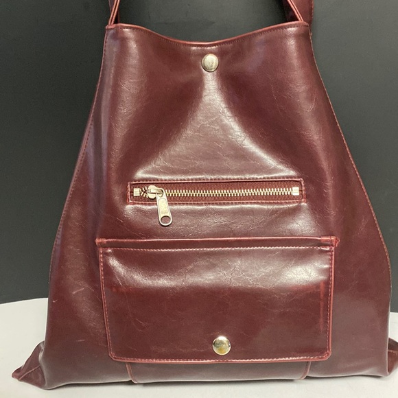 CRYSTALYN KAY Metier Tote Wine Shoulder Bag Purse - Picture 4 of 17